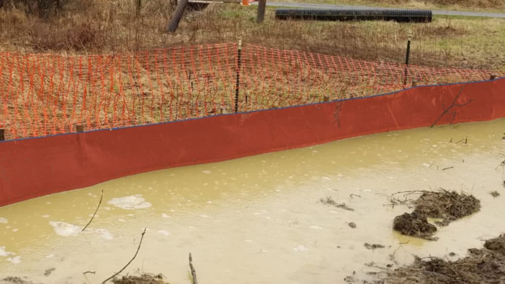 advanced silt fence